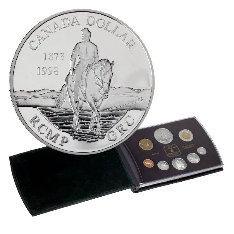 1998 (1873-) Canadian 8-Coin Proof Double Dollar Set ft $1 RCMP